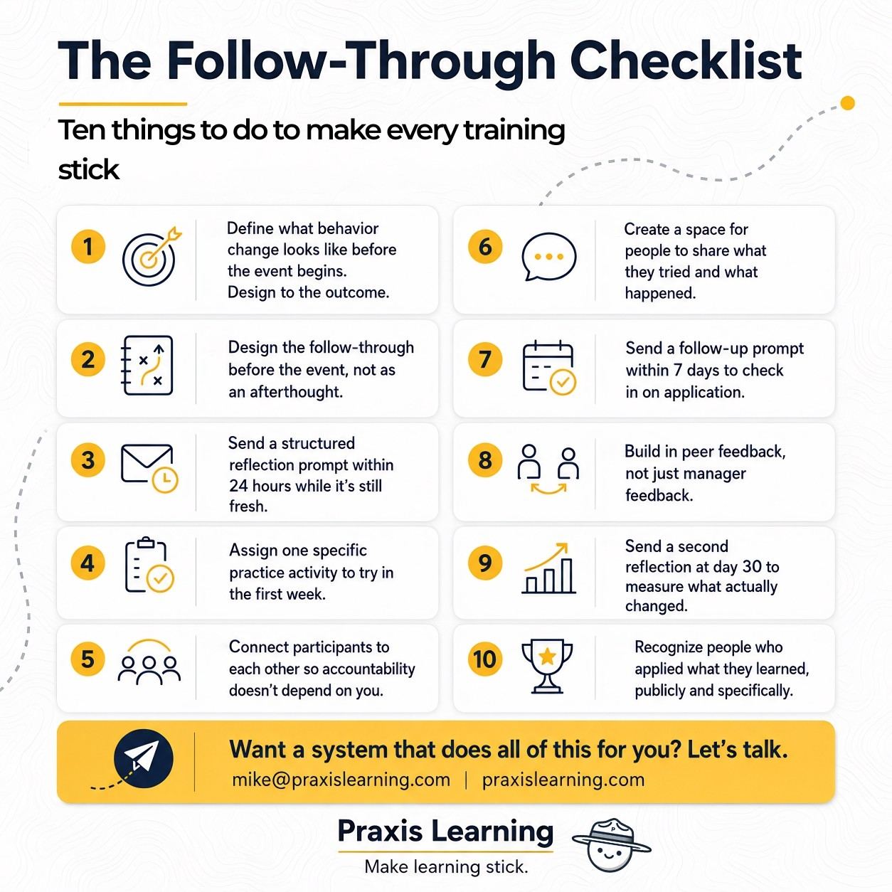 The Follow-Through Checklist